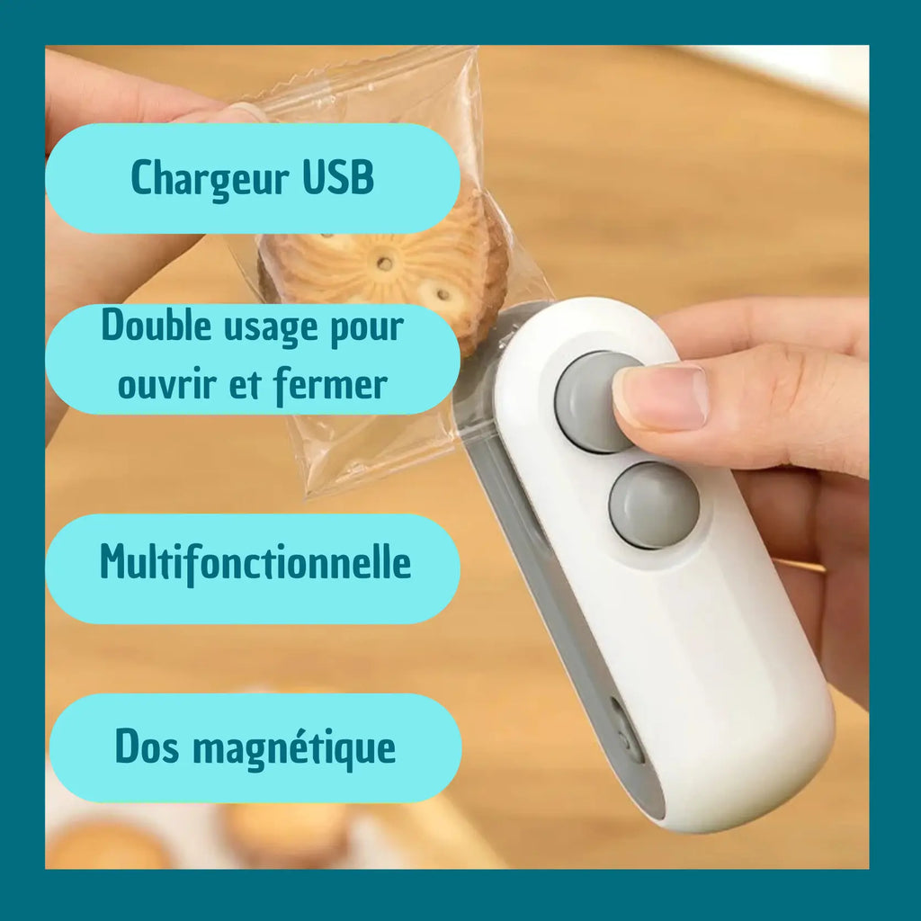 Mini Thermo Scelleuse et Coupeuse de Sacs Gadgetsdecooking